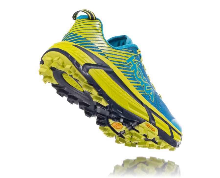 Hoka One One Spor Ayakkabı Erkek Mavi/Yeşil - Evo Mafate 2 - AC5601748